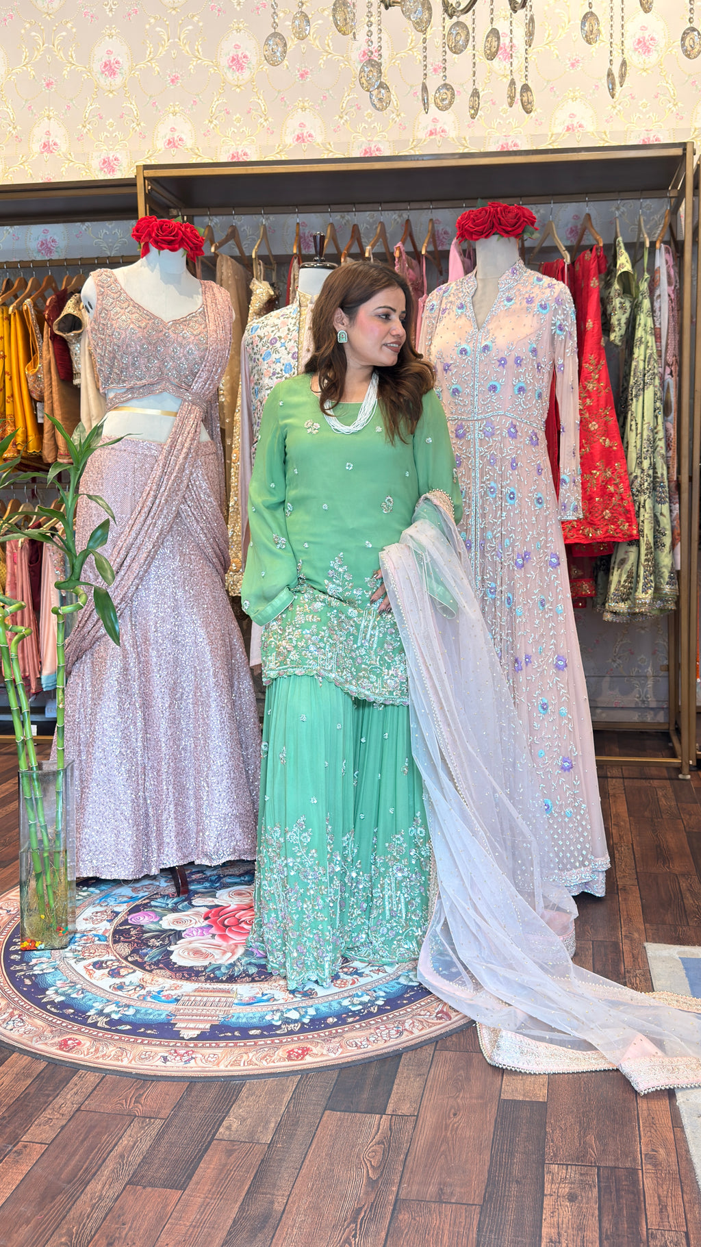 A Gorgeous Pure Georgette Garara Set
