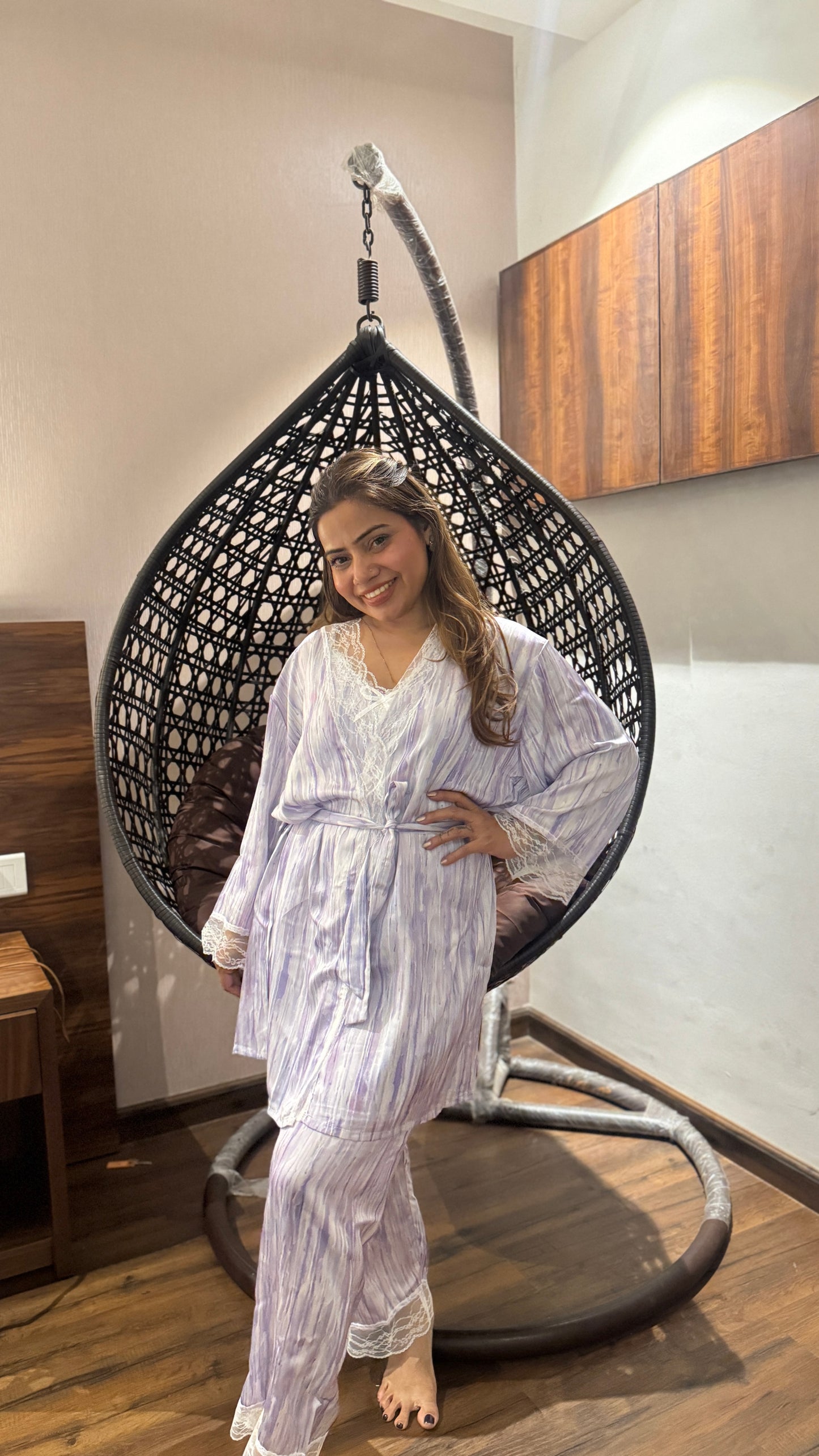 luxurious nightwear 4pc set