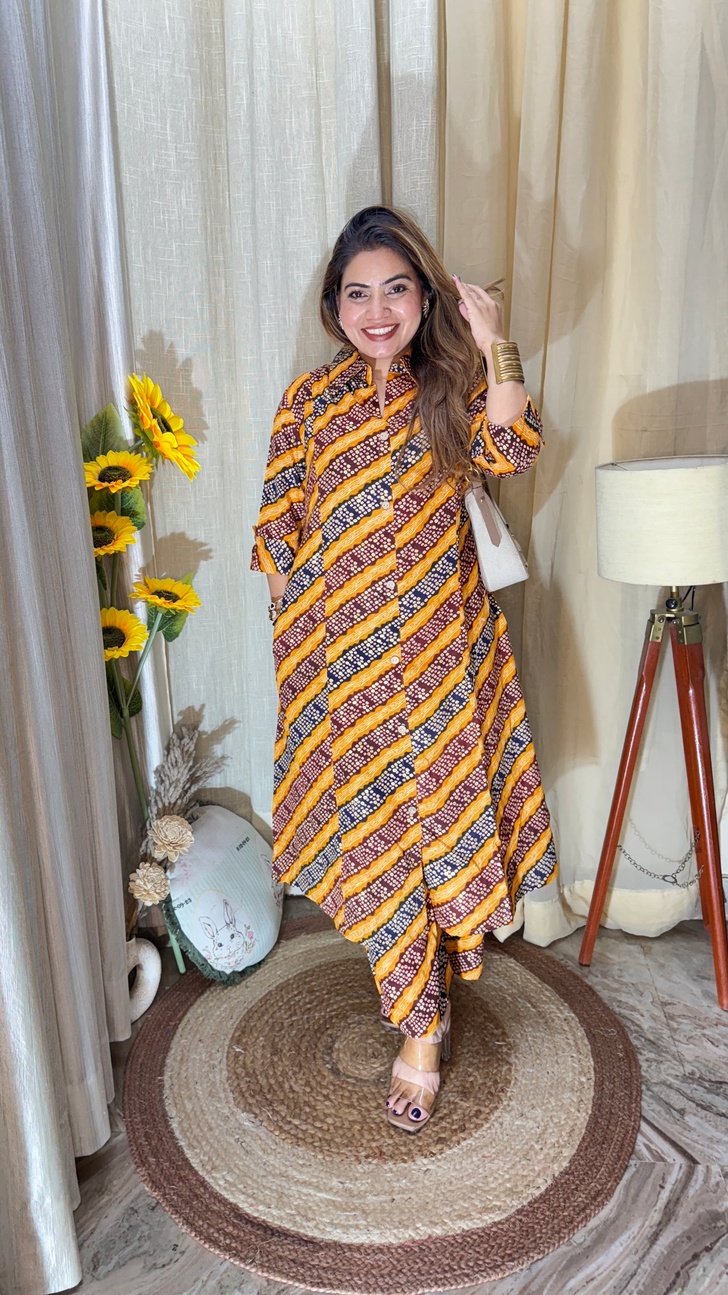 Cotton printed Kurta Pant Set