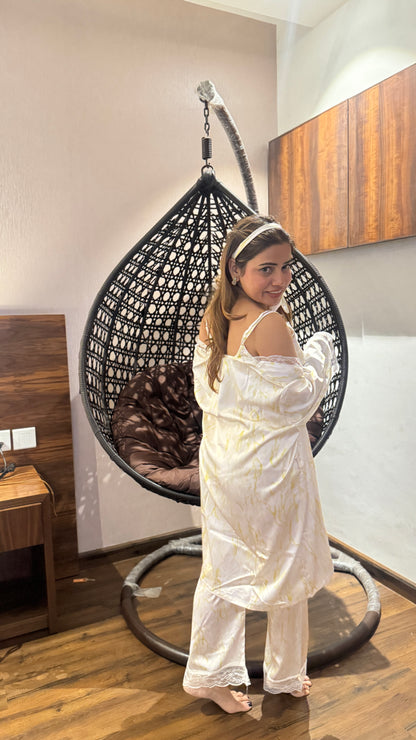 luxurious nightwear 4pc set