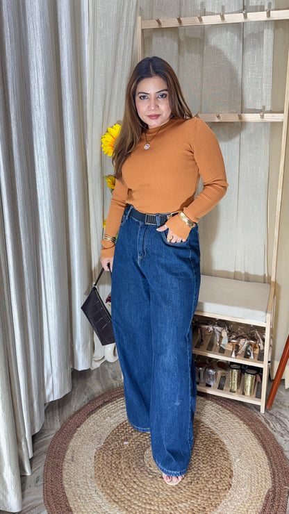 Winter Ribbed Full Sleeve Top