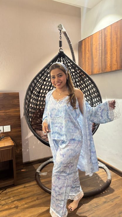 luxurious nightwear 4pc set