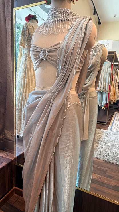 Luxury Cocktail Saree | Designer South Delhi Collection