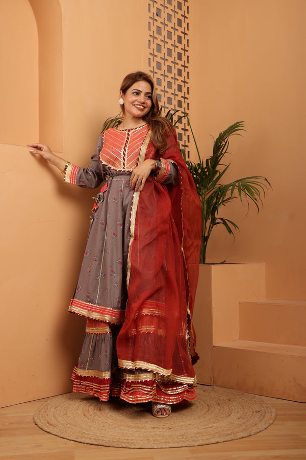 Anarkali Sharara set