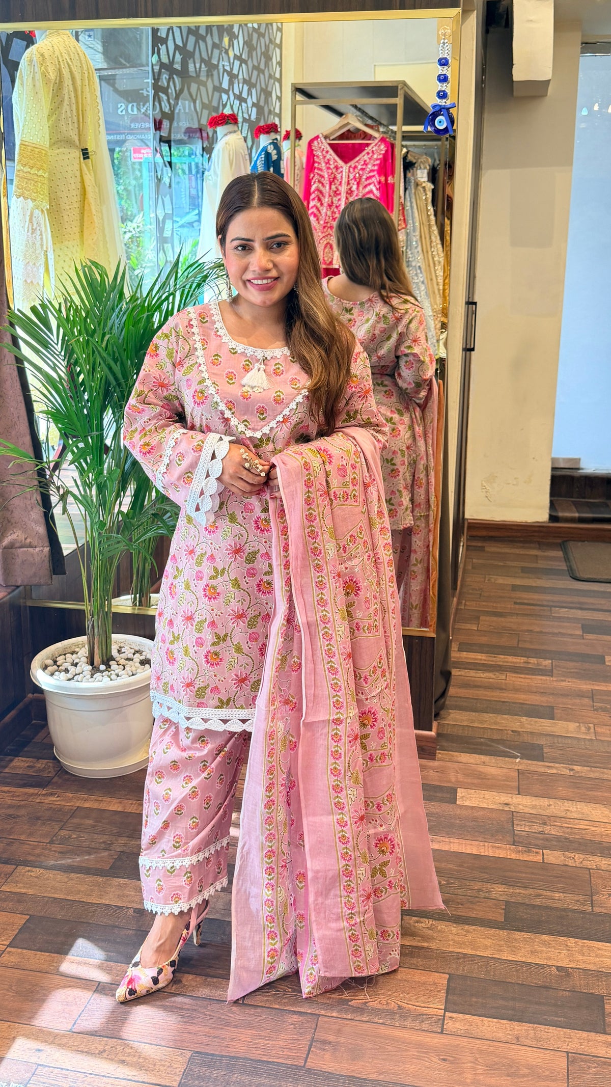 Floral Printed Suit Set