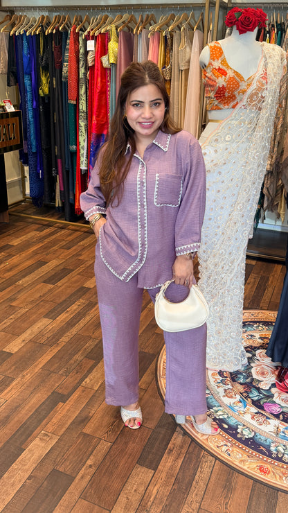 Effortless Chic Co-ord Set with Contrast Detailing