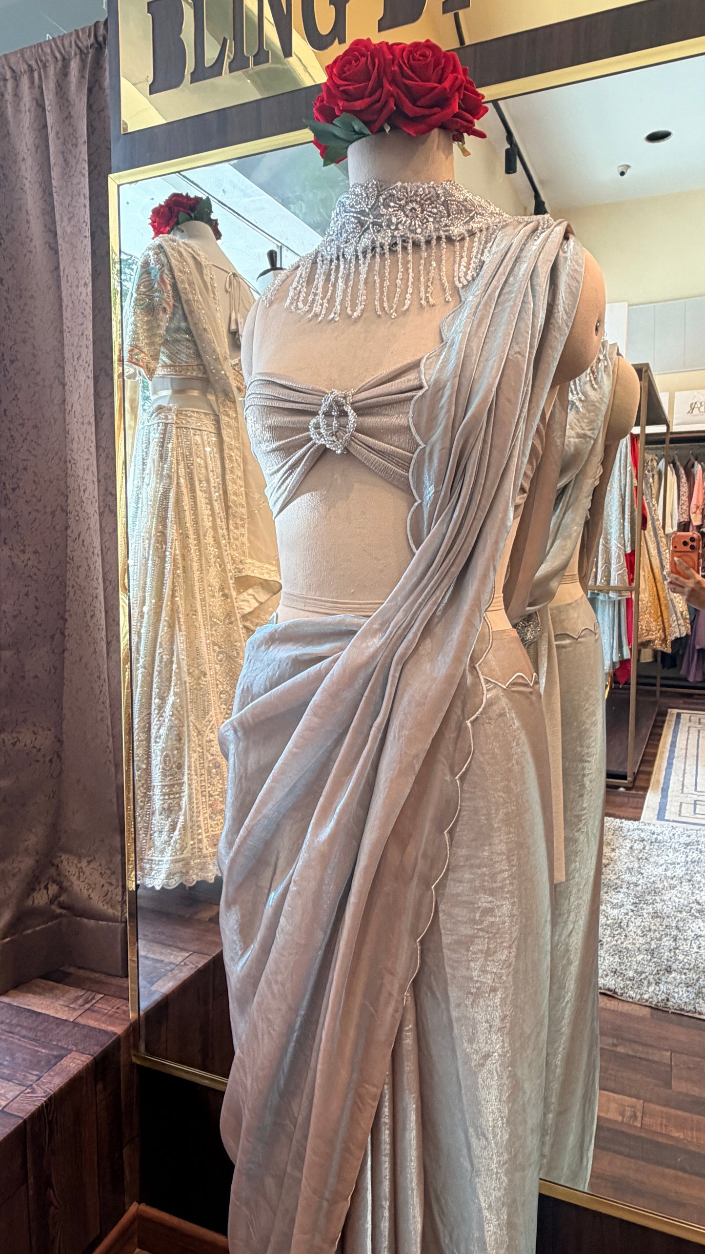 Luxury Cocktail Saree | Designer South Delhi Collection