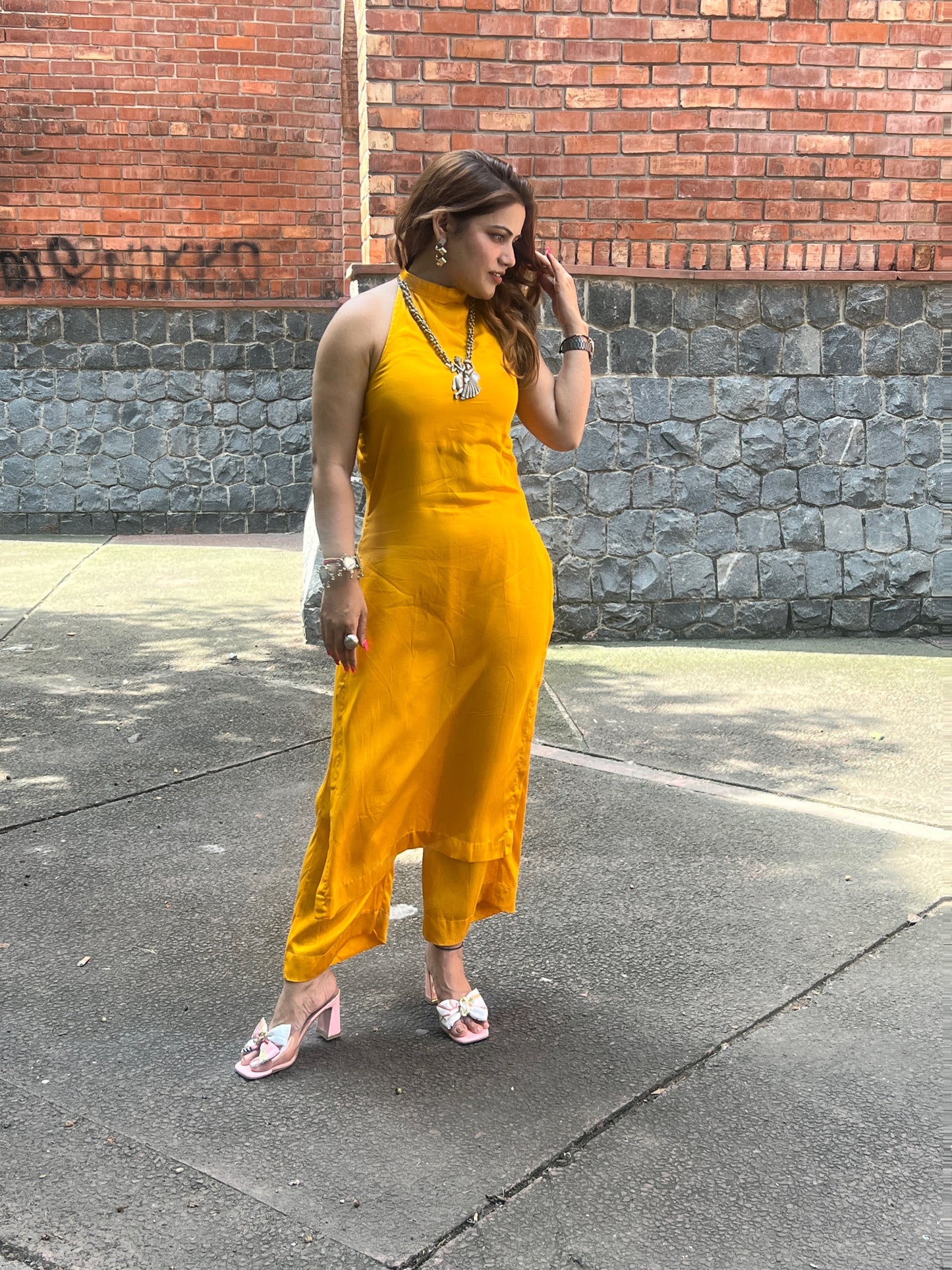Indo-Western Kurti cord set