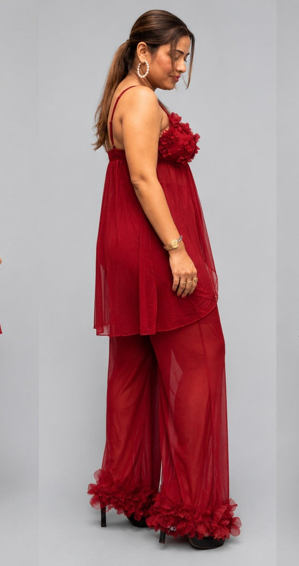 Floral Lace Nightwear Set