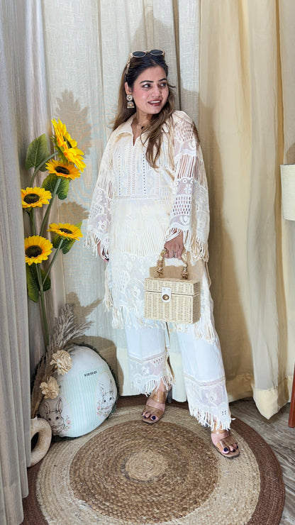 Boho-chic lace co-ord set