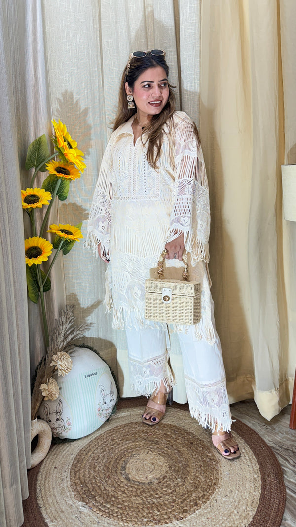 Boho-chic lace co-ord set