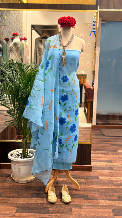 Hand-Painted Unstitched Suit Set