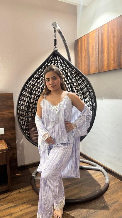 luxurious nightwear 4pc set