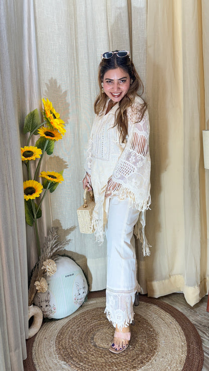 Boho-chic lace co-ord set