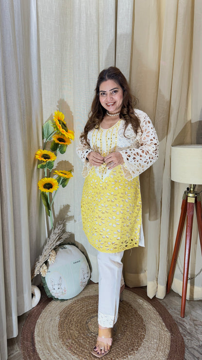 Mirror Work Embroidered Co-Ord Set
