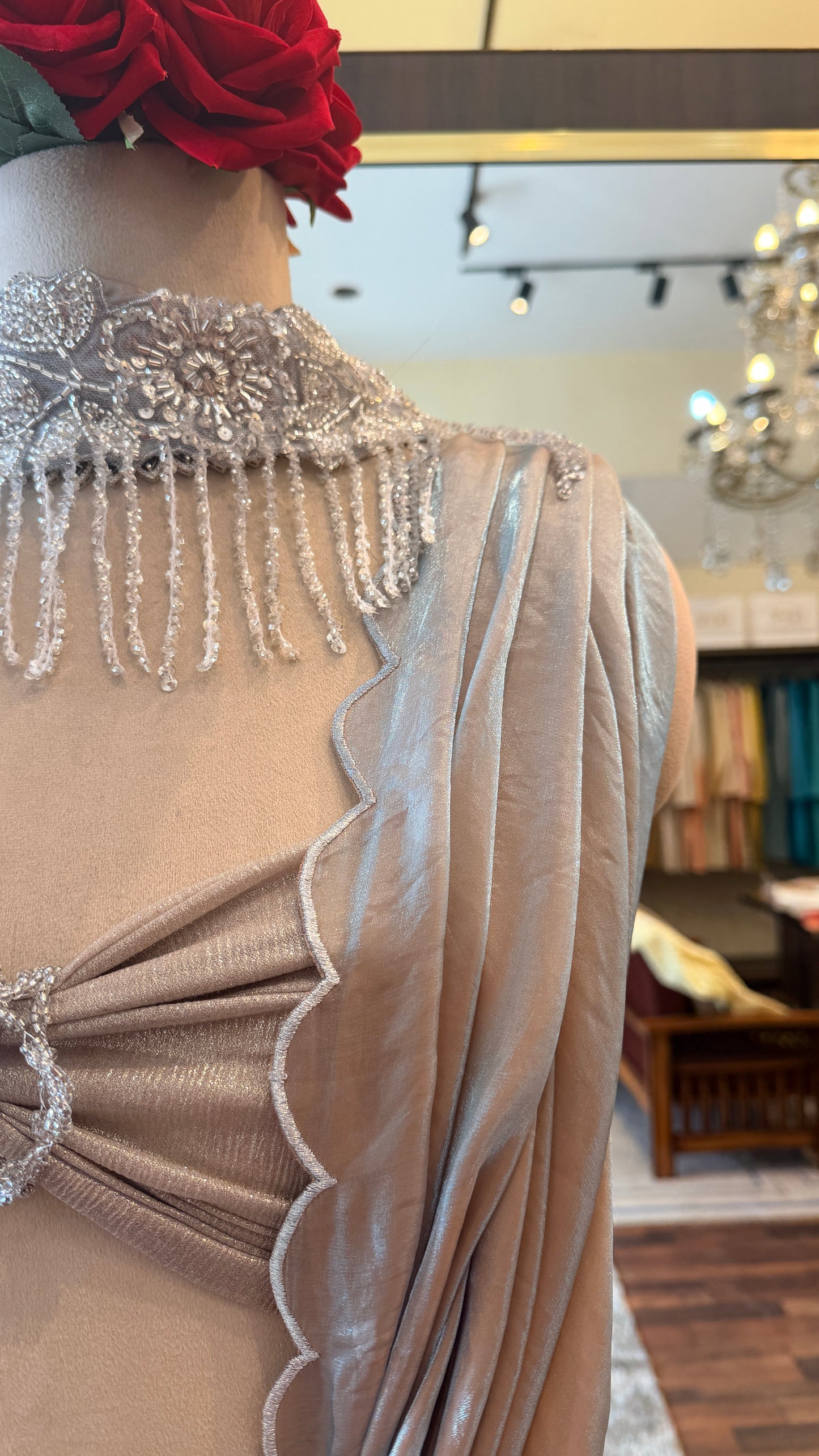 Luxury Cocktail Saree | Designer South Delhi Collection