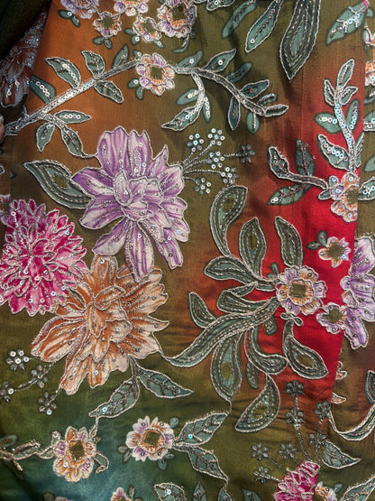 Premium Floral Embroidered Suit Set