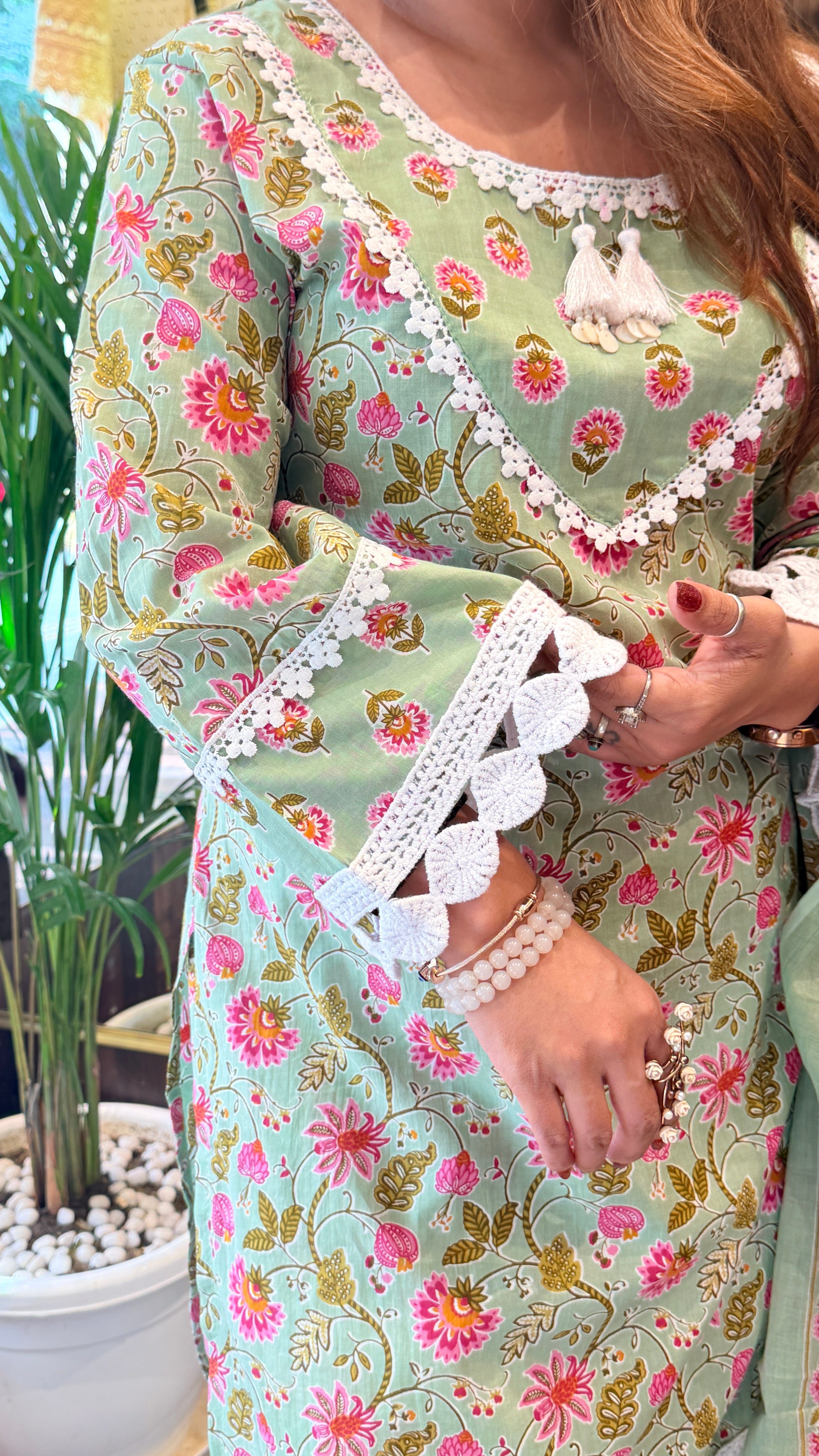Floral Printed Suit Set