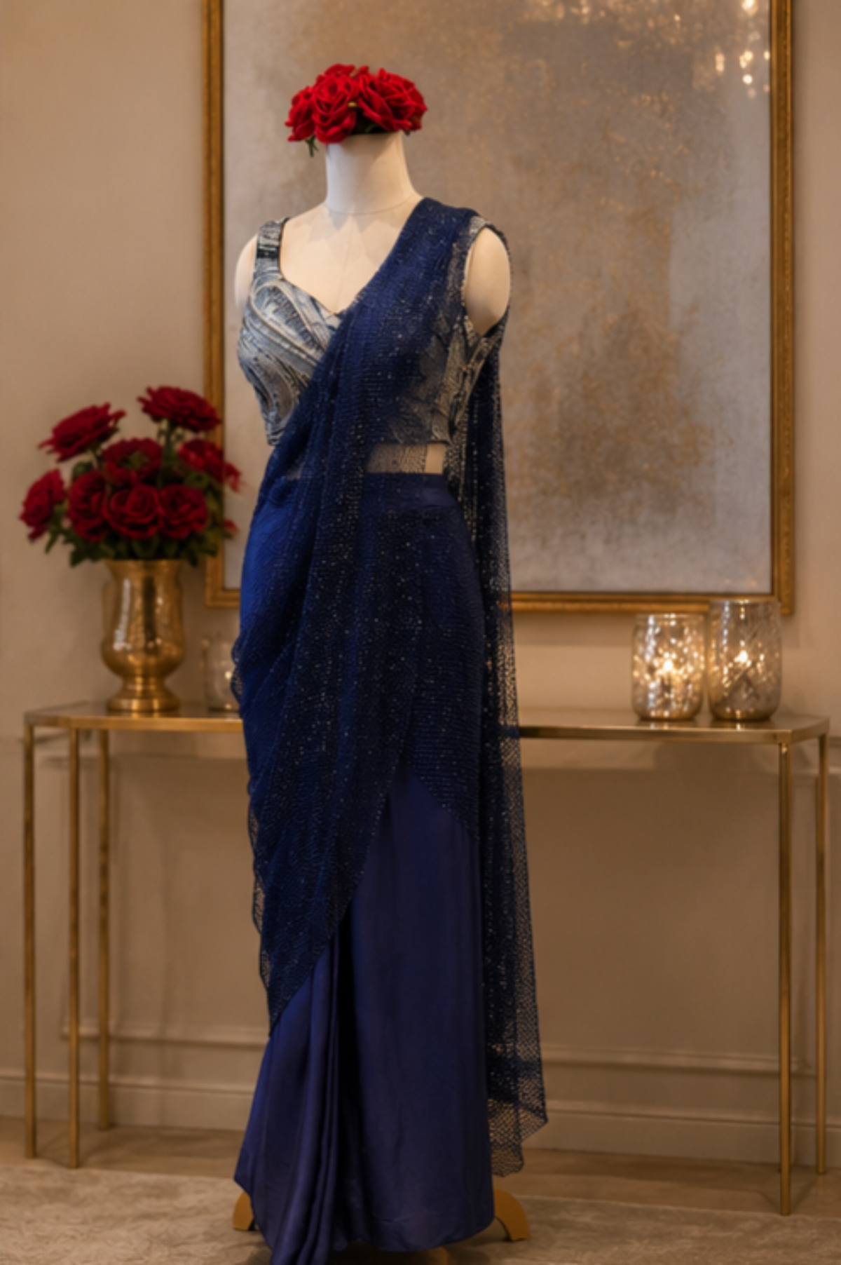 Concept Saree with Embellished Blouse