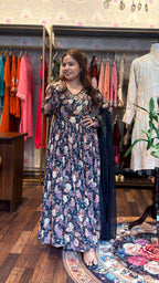 Floral Anarkali Suit Set