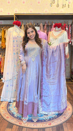 Lavender Luxe – Embroidered Anarkali Set