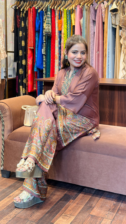 Co-ord Set with Embroidered Neckline