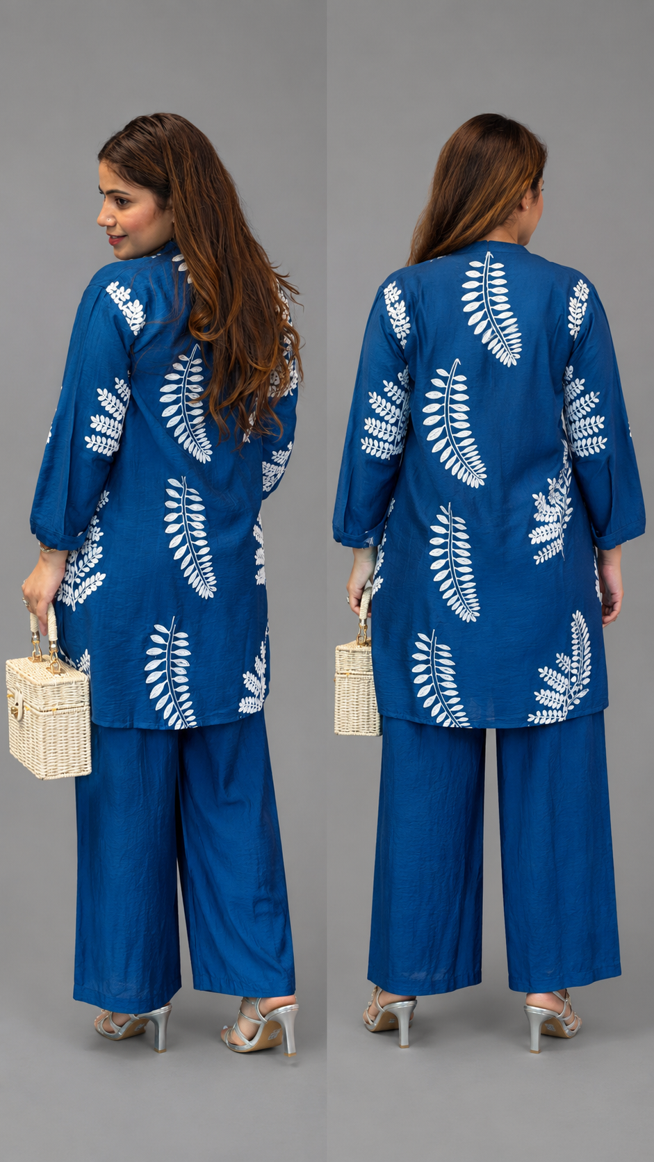 Teal Embroidered Co-Ord Set | Artisan Luxe Edit