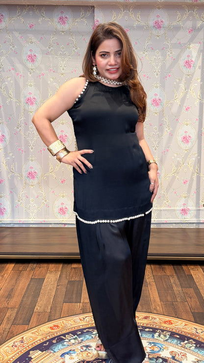 Midnight Luxe black farsi salwar suit
