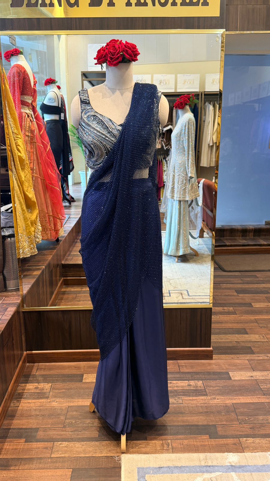 Concept Saree with Embellished Blouse