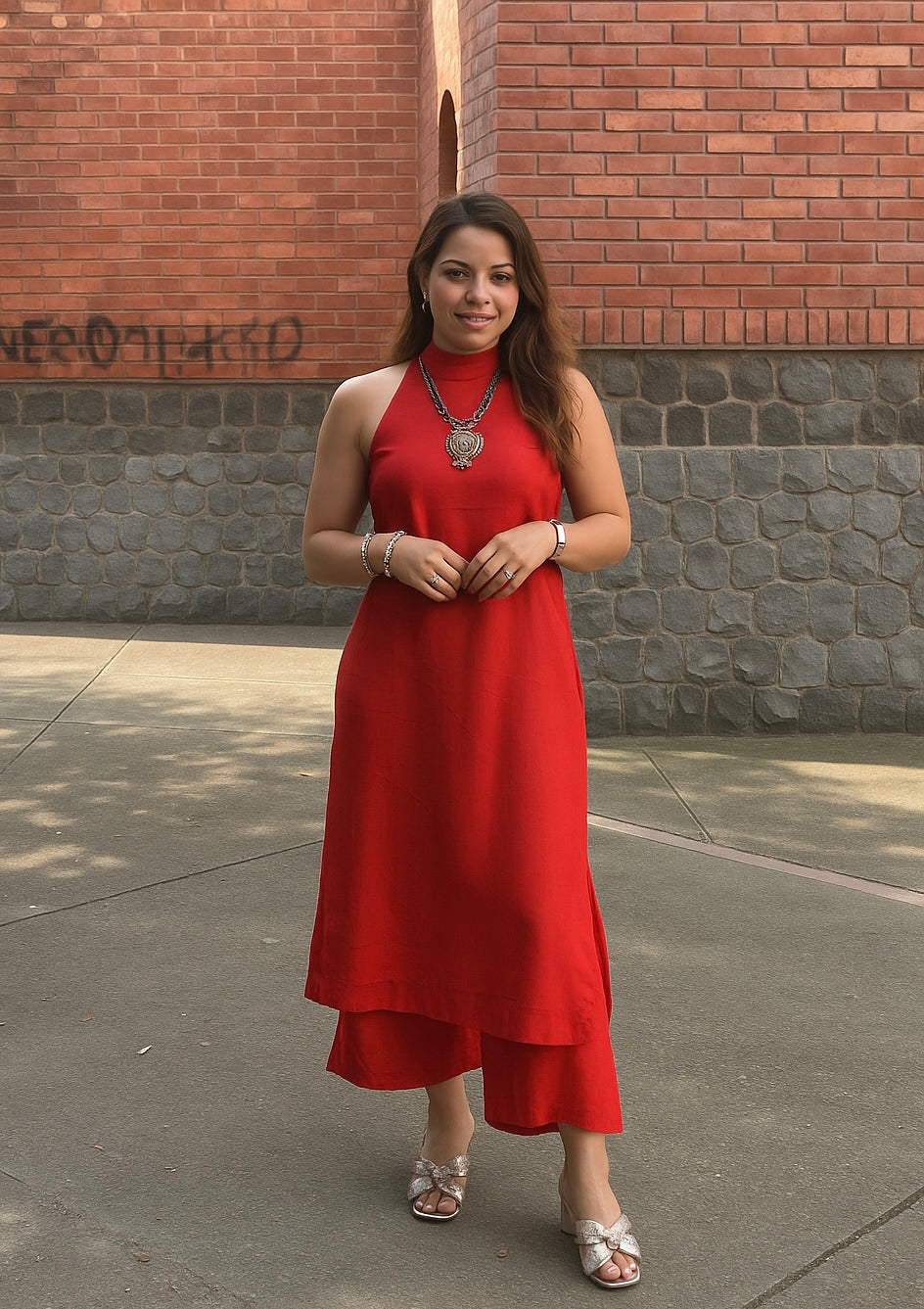 Indo-Western Kurti cord set