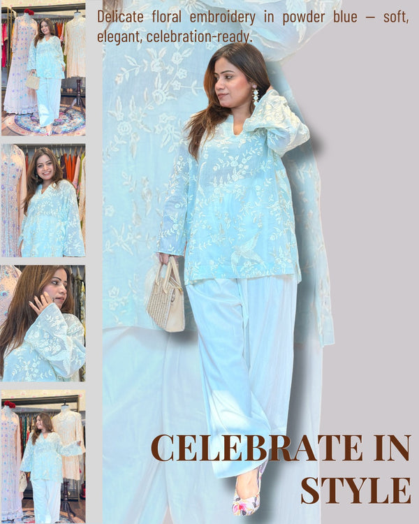 Parsi Gara embroidery Farsi Salwar Set