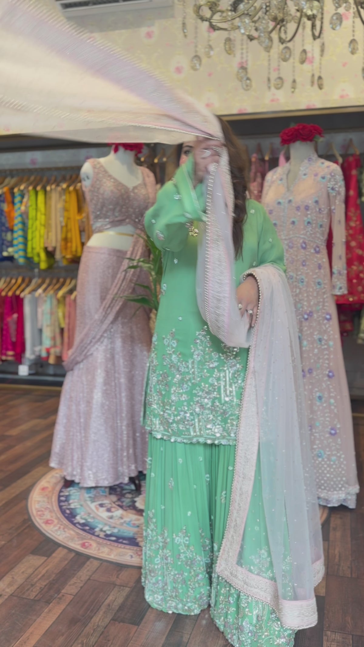 A Gorgeous Pure Georgette Garara Set