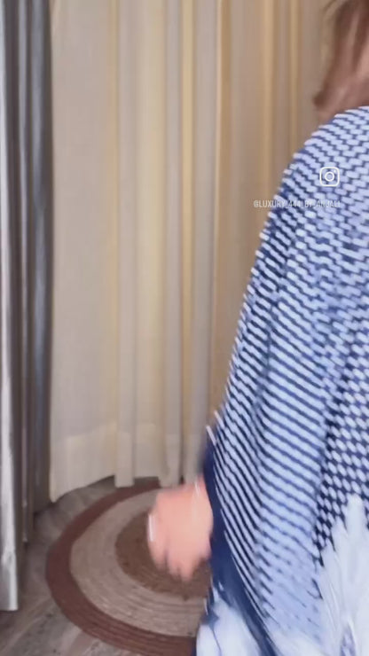 Polka dot kaftan-style nighty
