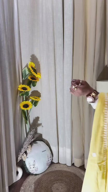 Embroidered Yellow Anarkali Suit