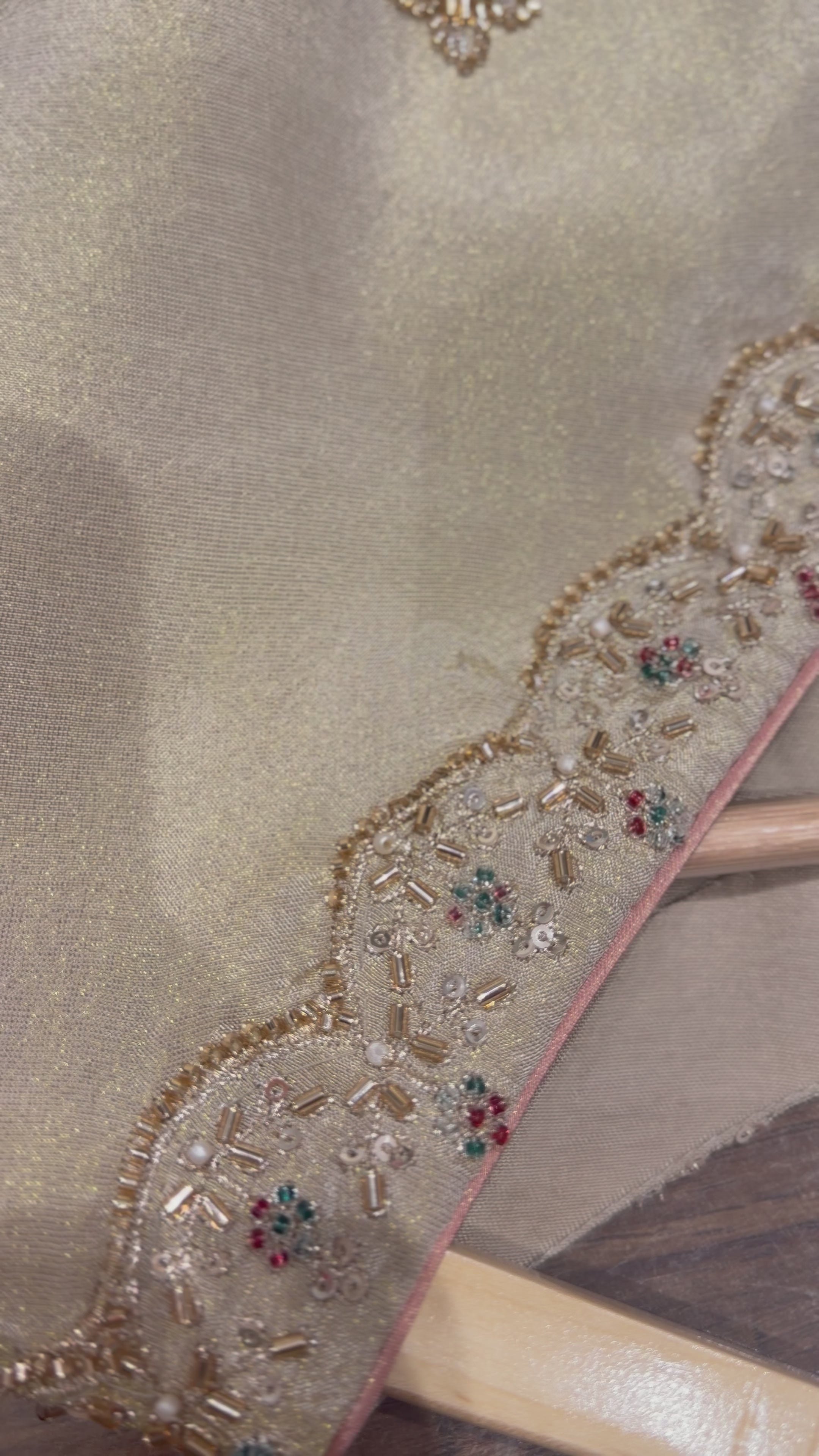 Embroidered Sharara Suit Contrast Dupatta