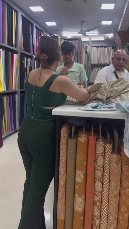 Golden Glam Indo-Western Palazzo Set
